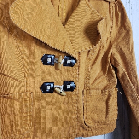 Rue21 mustard yellow cropped jacket size XL - Picture 2 of 13